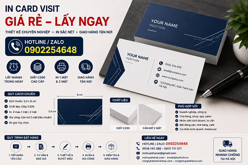 In card visit gia re lay nhanh o dau